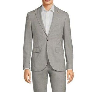 Ted Baker London Ralph CT Gray Wool Blend Blazer Size 40R 41555